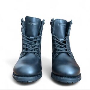 NWT Men’s Milwaukee Boot Co. Black Leather Boots Size US Men’s 10